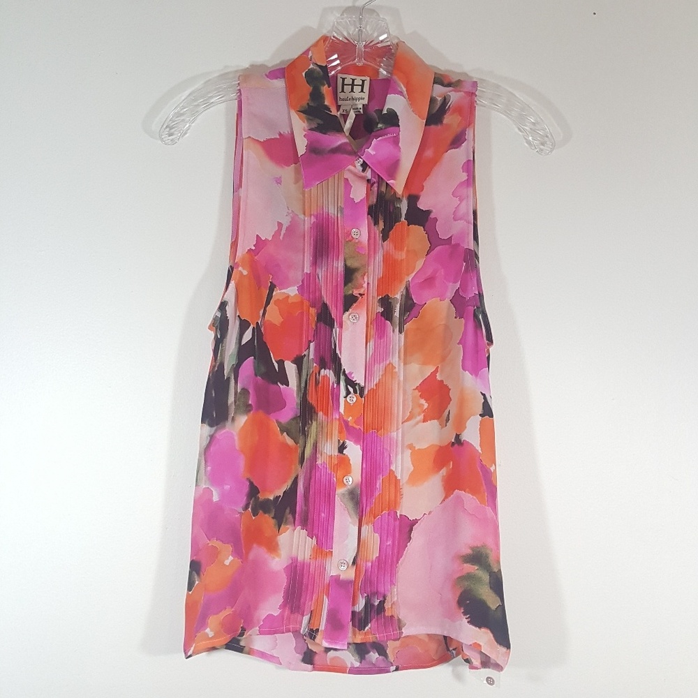 Silk Top Haute Hippie NWT Sleeveless XS